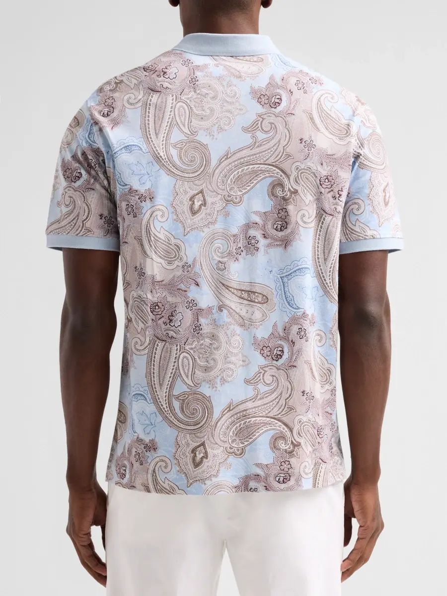 Robert Graham Men's Creswell Paisley Cotton Polo Shirt | Thumbnail 3 Robert Graham Men's Creswell Paisley Cotton Polo Shirt | Thumbnail 3