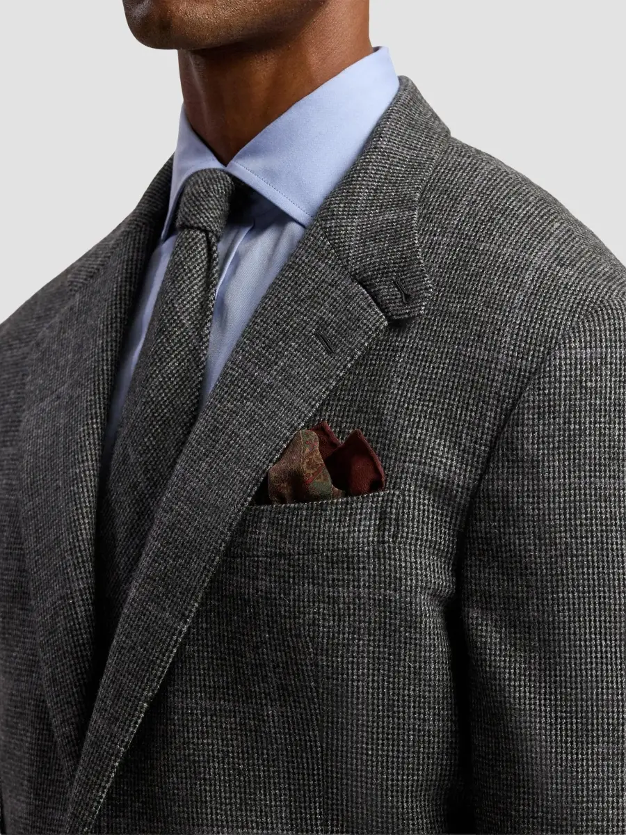 Ralph Lauren Purple Label Men's Paisley Silk Pocket Square | Thumbnail 3 Ralph Lauren Purple Label Men's Paisley Silk Pocket Square | Thumbnail 3