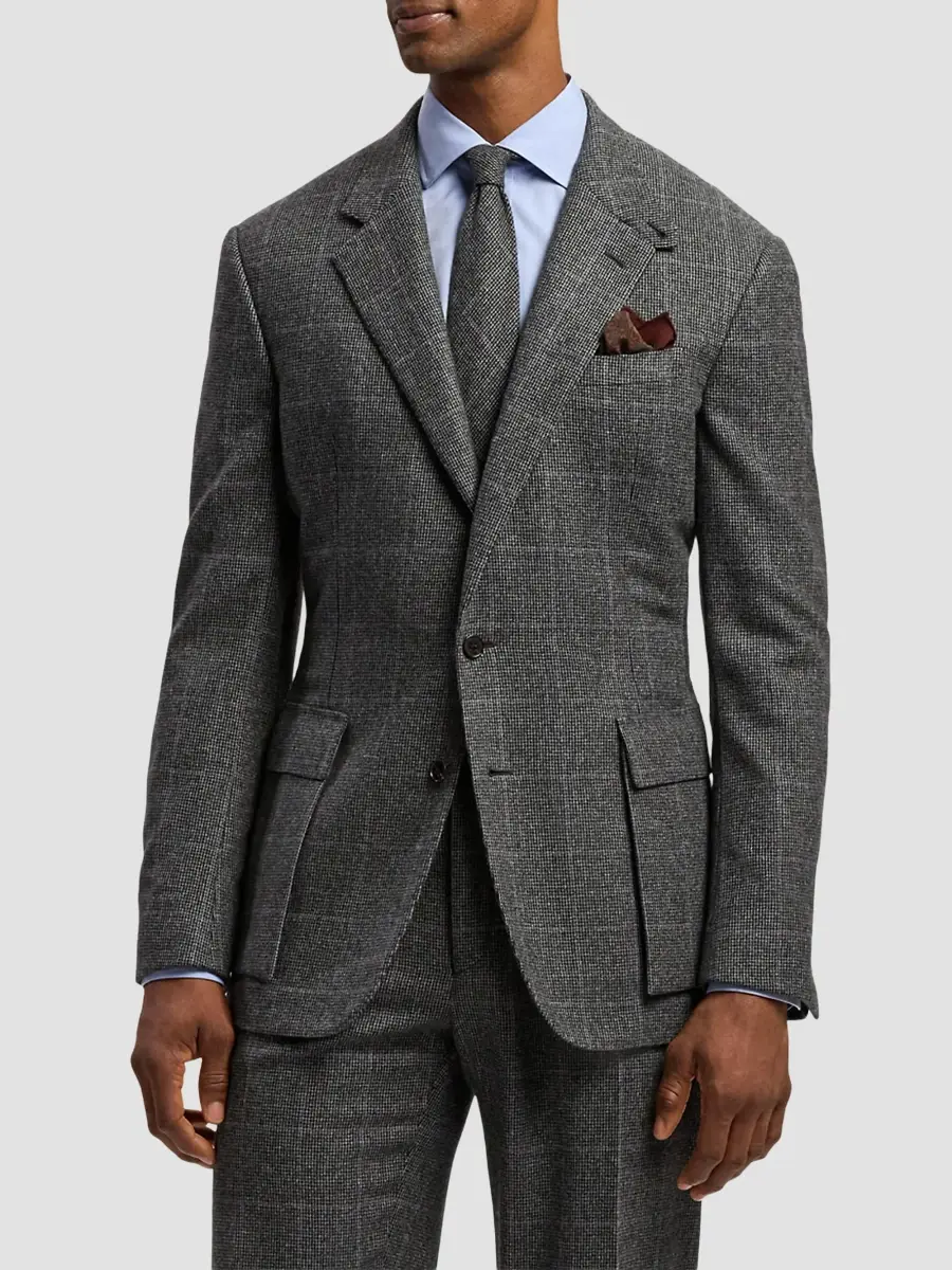Ralph Lauren Purple Label Men's Paisley Silk Pocket Square | Thumbnail 4 Ralph Lauren Purple Label Men's Paisley Silk Pocket Square | Thumbnail 4