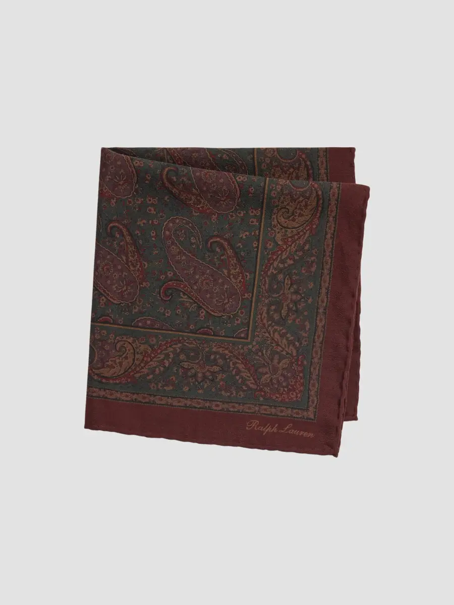 Ralph Lauren Purple Label Men's Paisley Silk Pocket Square | Thumbnail 5 Ralph Lauren Purple Label Men's Paisley Silk Pocket Square | Thumbnail 5