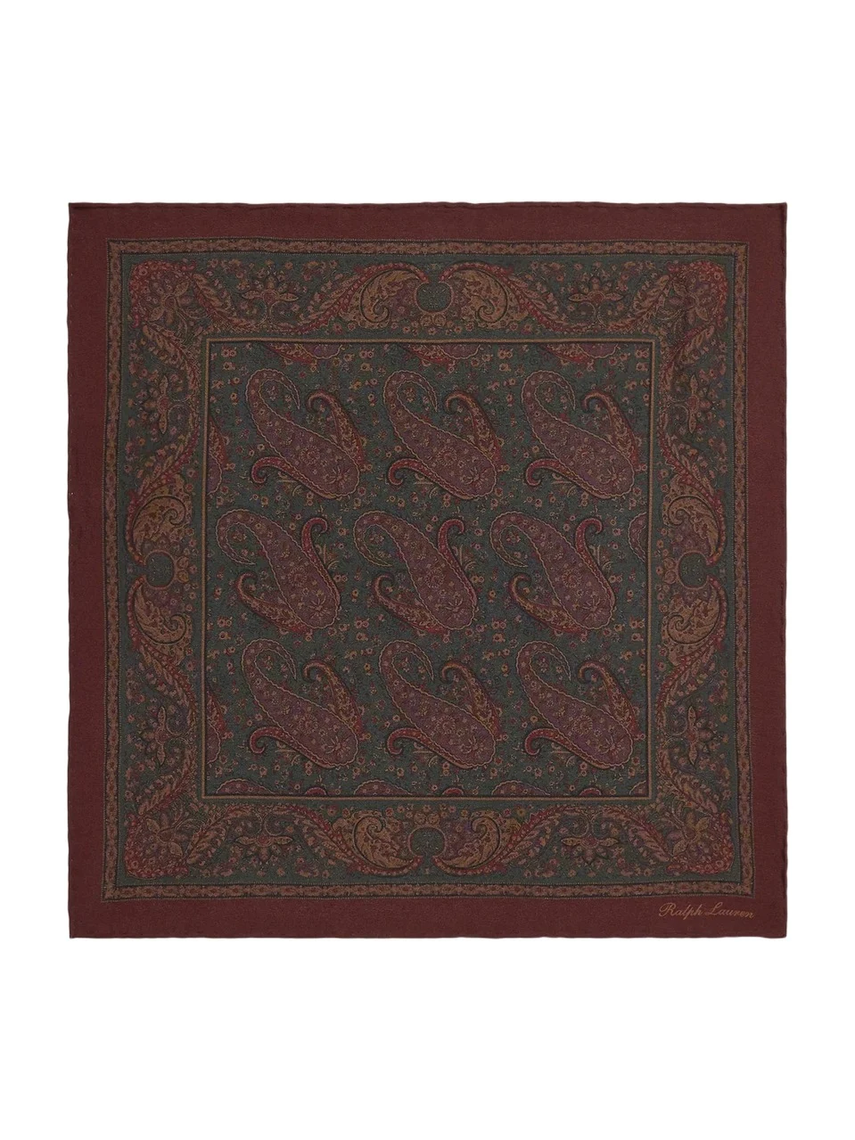 Men's Paisley Silk Pocket Square Men's Paisley Silk Pocket Square