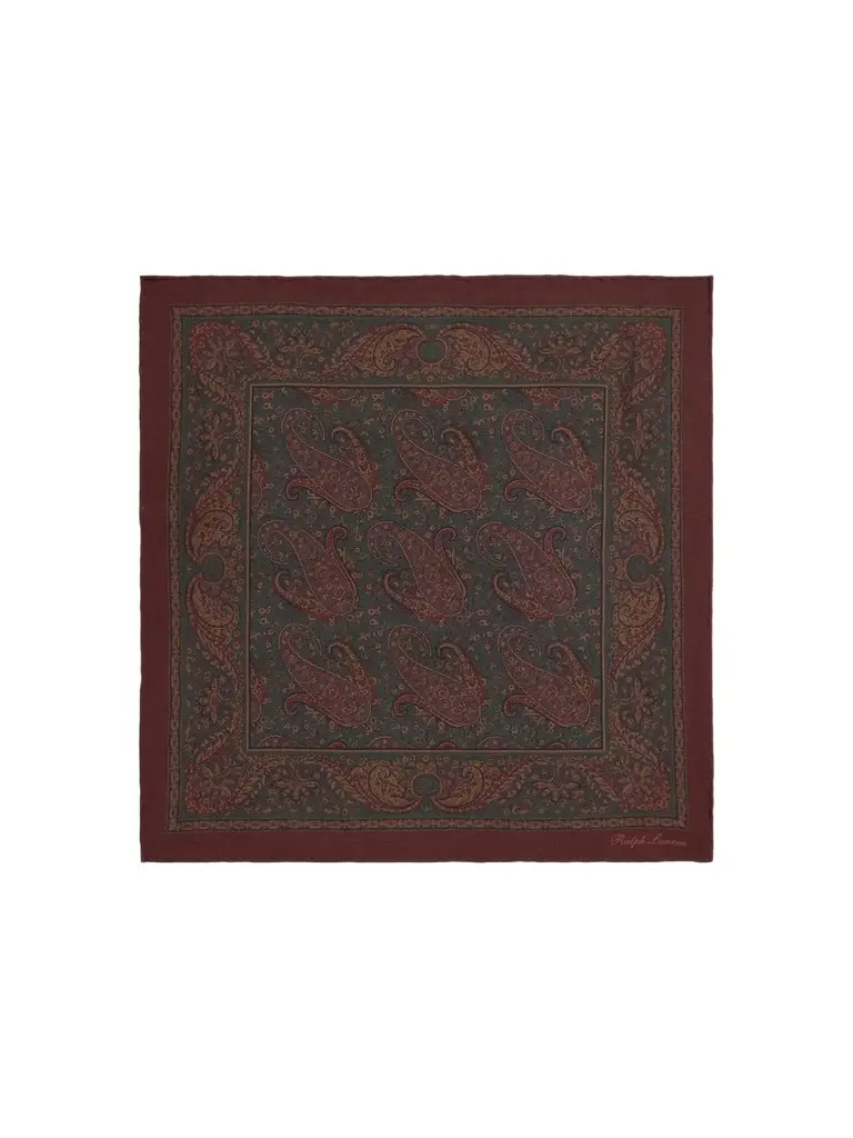 Men's Paisley Silk Pocket Square Men's Paisley Silk Pocket Square