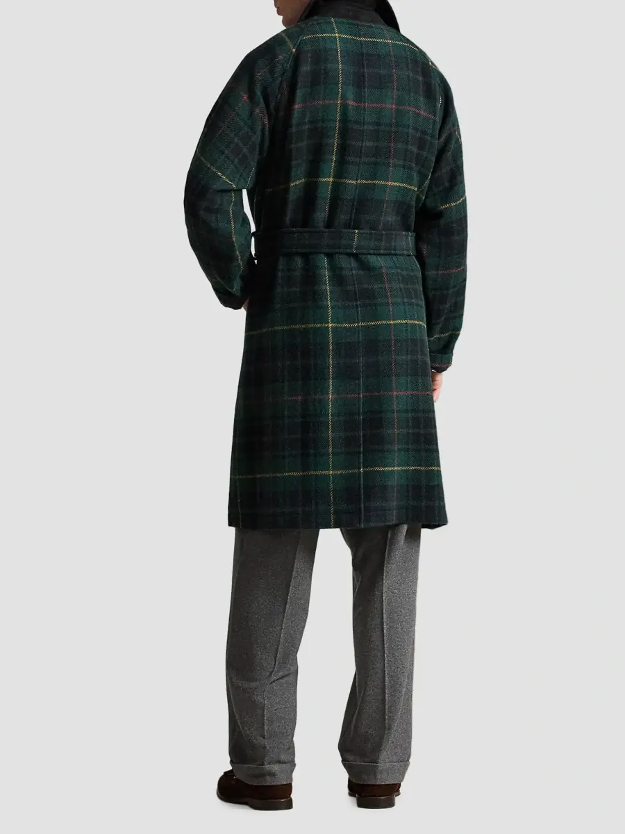 Polo Ralph Lauren Men's Plaid Tweed Balmacaan Coat | Thumbnail 3 Polo Ralph Lauren Men's Plaid Tweed Balmacaan Coat | Thumbnail 3