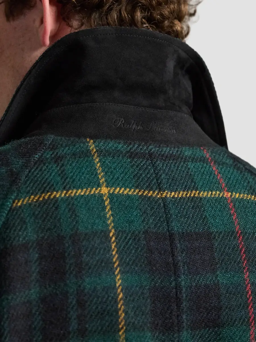 Polo Ralph Lauren Men's Plaid Tweed Balmacaan Coat | Thumbnail 7 Polo Ralph Lauren Men's Plaid Tweed Balmacaan Coat | Thumbnail 7