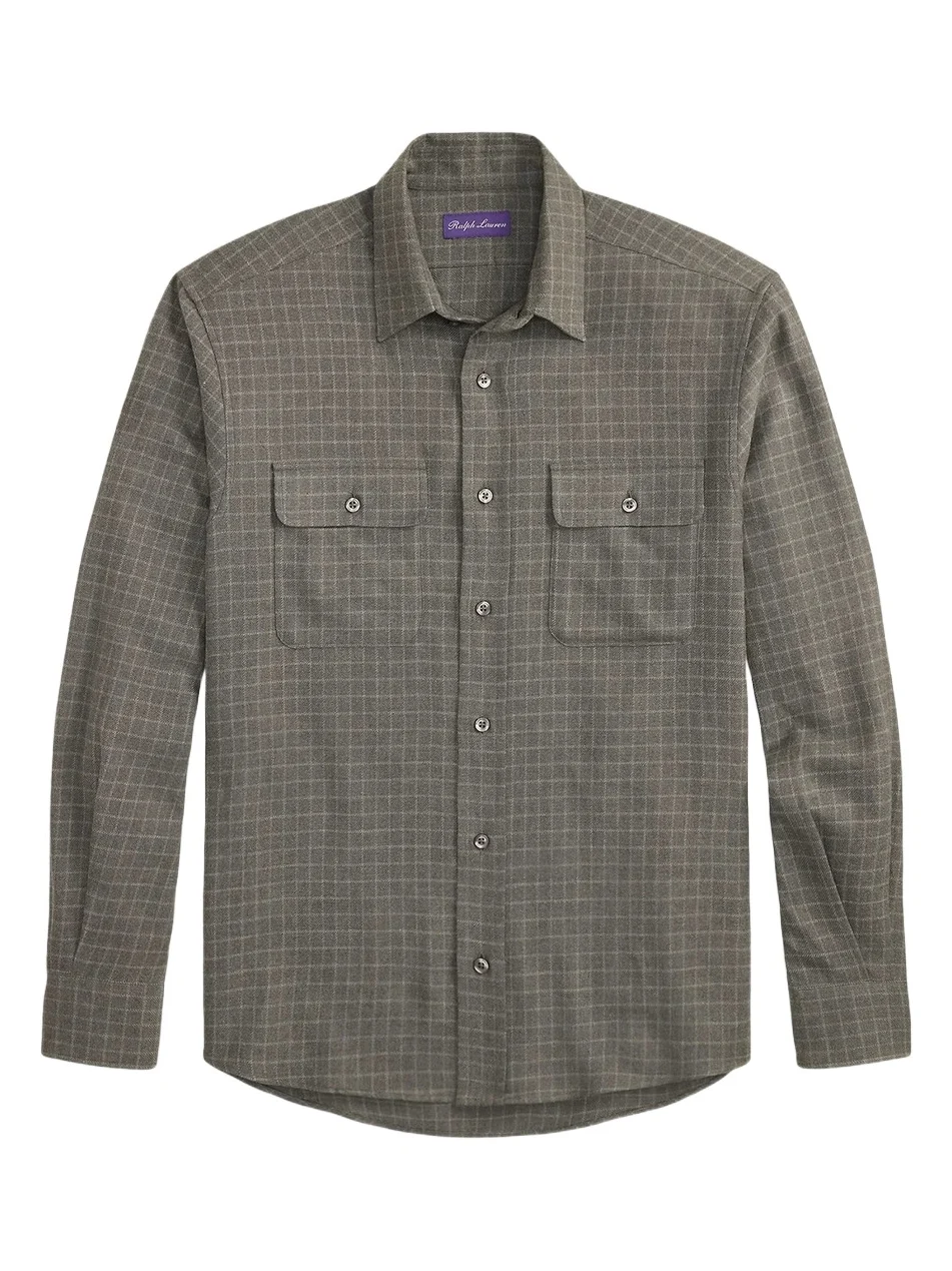 Men's Tattersall Cotton Flannel Shirt