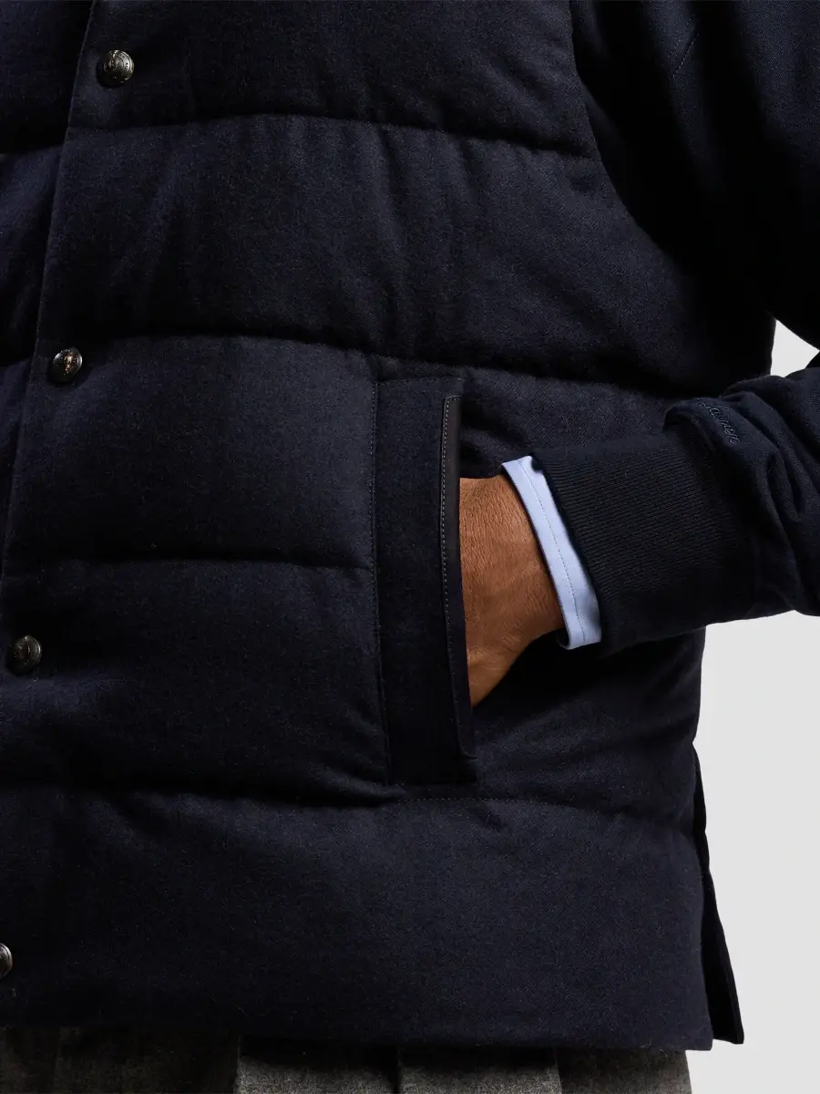 Ralph Lauren Purple Label Men's Harwick Cashmere-Blend Down Vest | Thumbnail 5 Ralph Lauren Purple Label Men's Harwick Cashmere-Blend Down Vest | Thumbnail 5