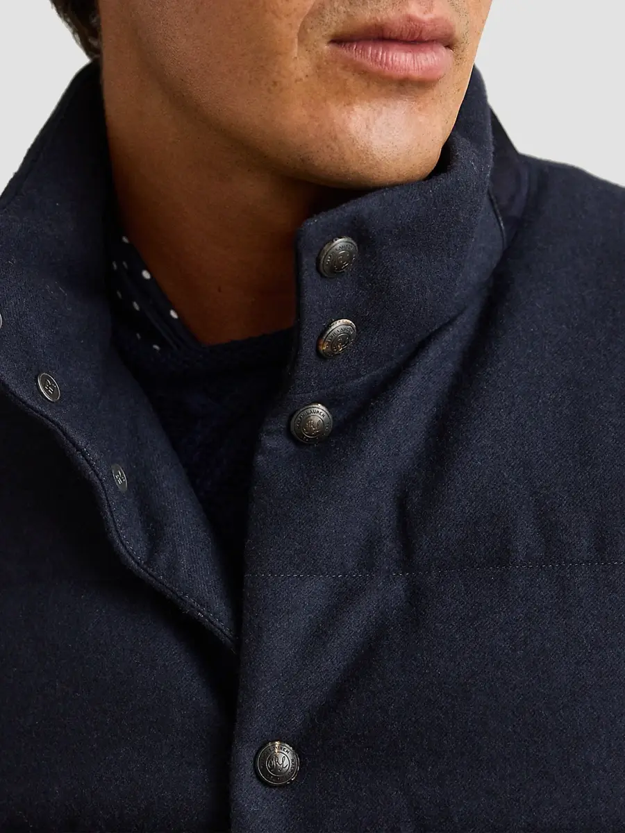Ralph Lauren Purple Label Men's Harwick Cashmere-Blend Down Vest | Thumbnail 7 Ralph Lauren Purple Label Men's Harwick Cashmere-Blend Down Vest | Thumbnail 7