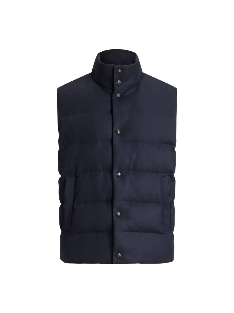 Ralph Lauren Purple Label Men's Harwick Cashmere-Blend Down Vest