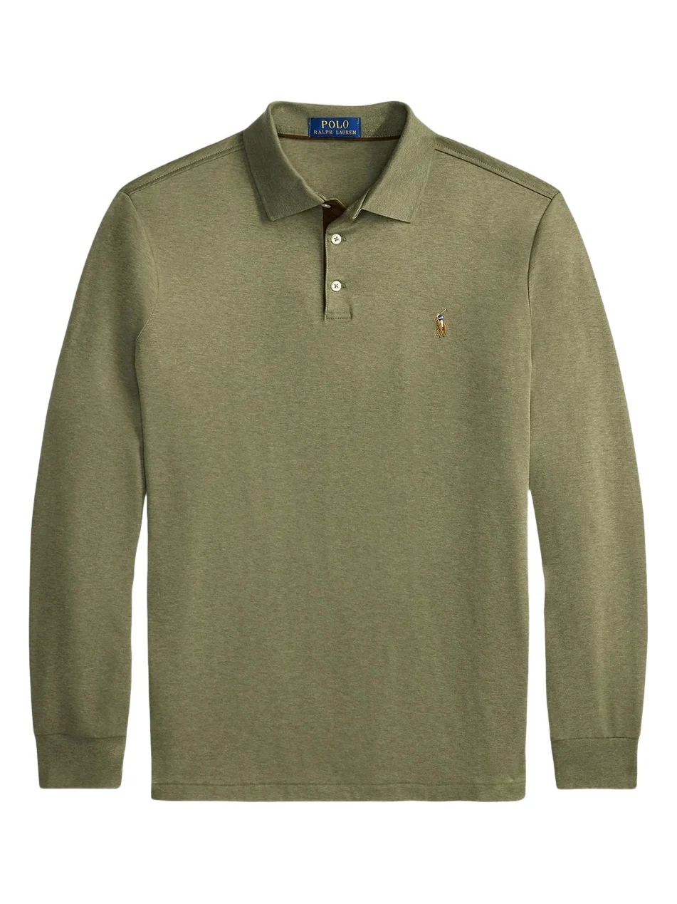 Polo Ralph Lauren Men's Cotton Interlock Long-Sleeve Polo Shirt