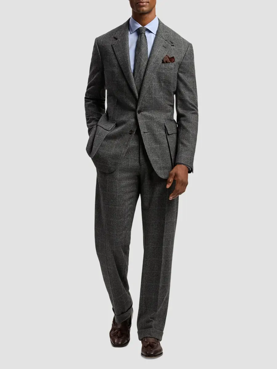 Ralph Lauren Purple Label Men's Glenn Hand-Tailored Tick-Weave Jacket | Thumbnail 2