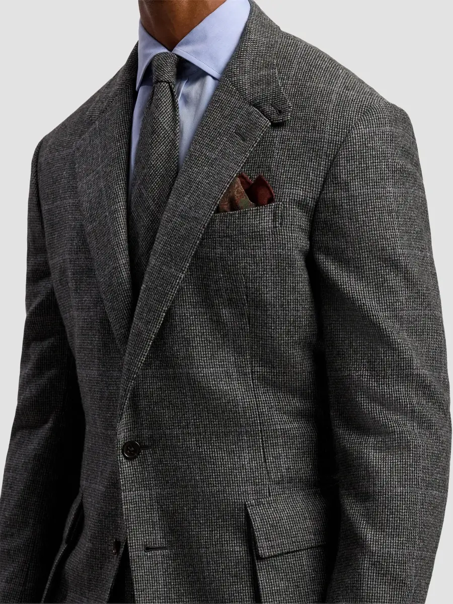 Ralph Lauren Purple Label Men's Glenn Hand-Tailored Tick-Weave Jacket | Thumbnail 5