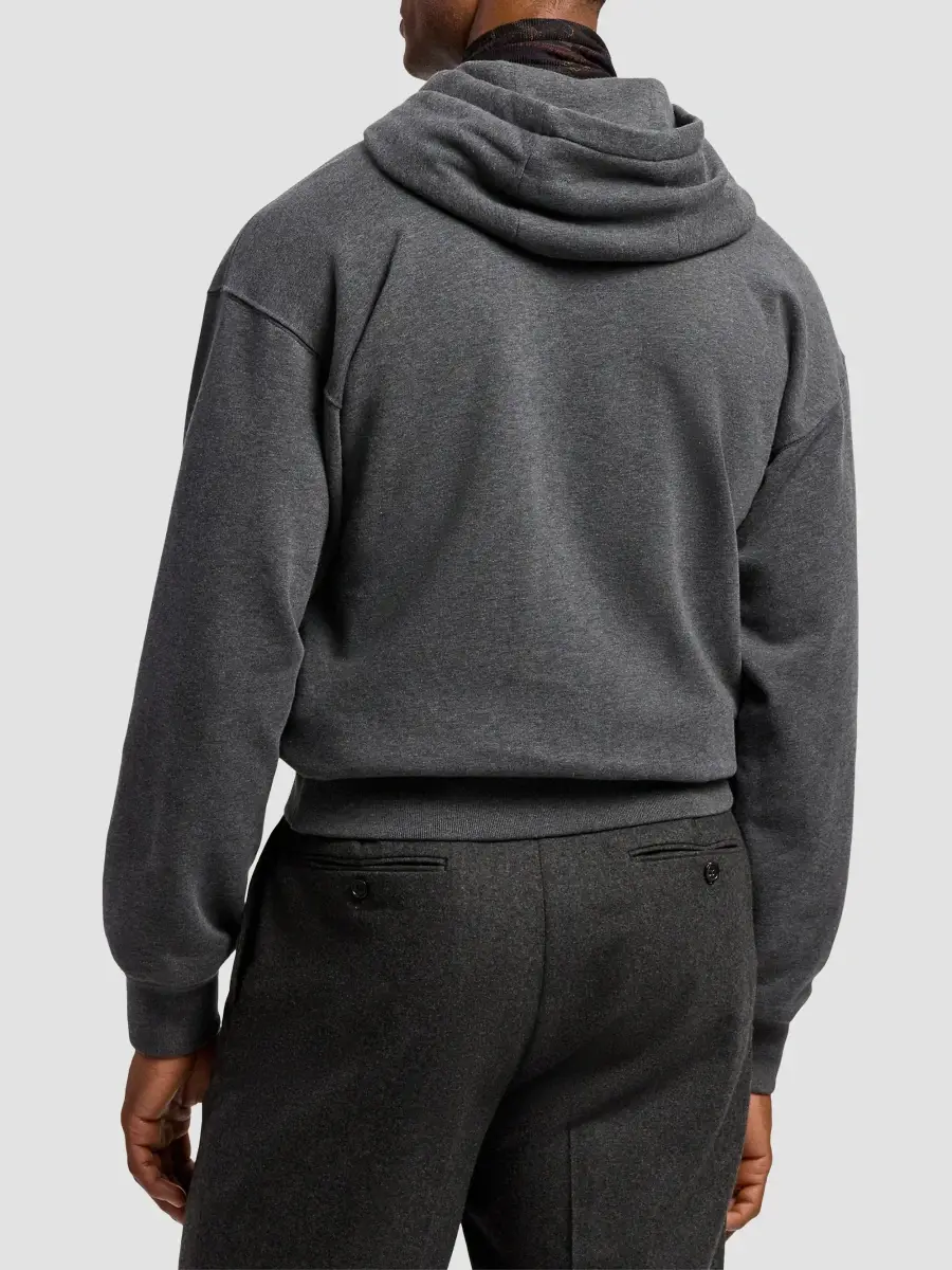 Ralph Lauren Purple Label Men's Polo Bear Cotton-Blend Fleece Hoodie | Thumbnail 3 Ralph Lauren Purple Label Men's Polo Bear Cotton-Blend Fleece Hoodie | Thumbnail 3