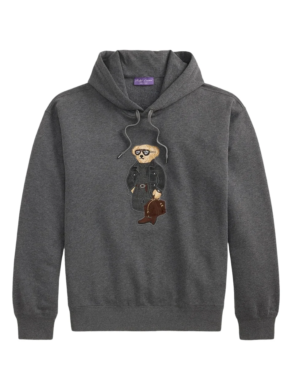 Ralph Lauren Purple Label Men's Polo Bear Cotton-Blend Fleece Hoodie
