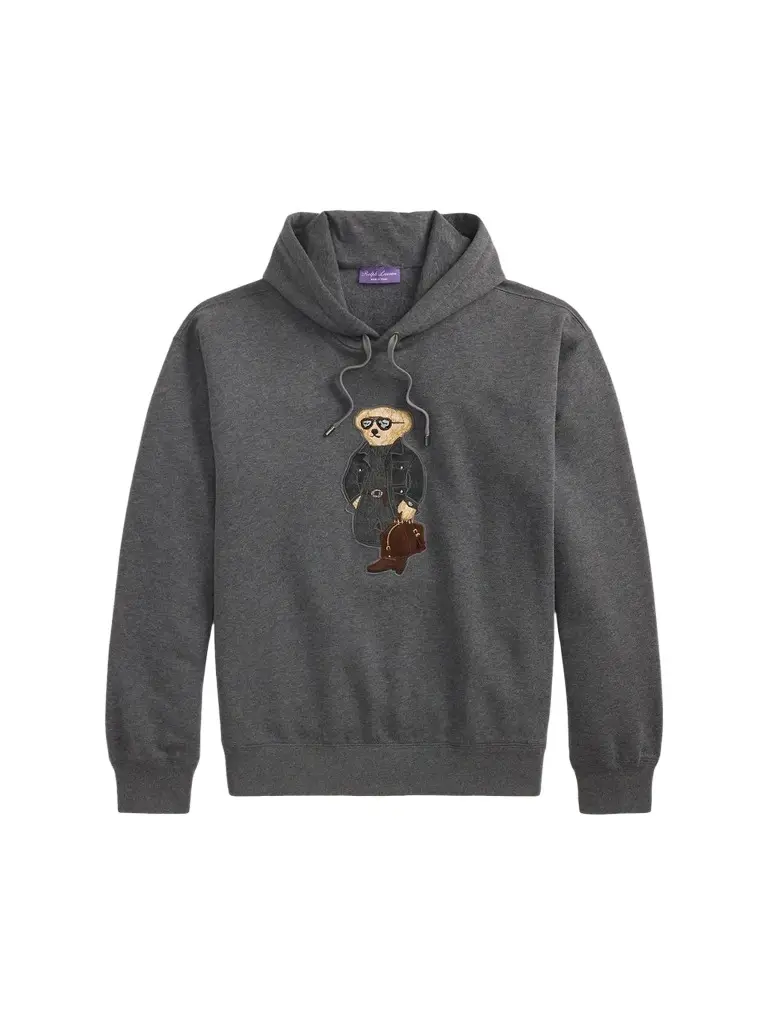 Ralph Lauren Purple Label Men's Polo Bear Cotton-Blend Fleece Hoodie