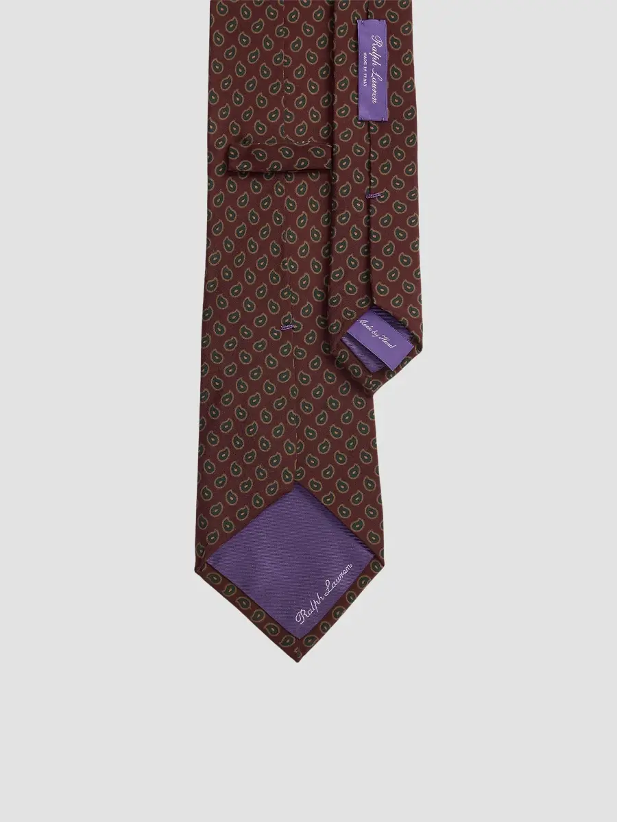 Ralph Lauren Purple Label Men's Micro-Paisley Silk Tie | Thumbnail 3 Ralph Lauren Purple Label Men's Micro-Paisley Silk Tie | Thumbnail 3
