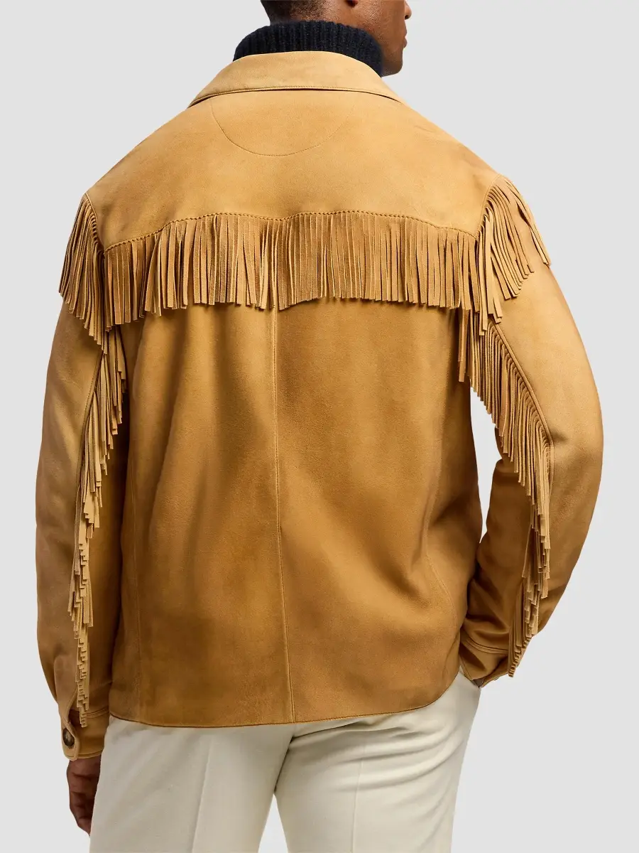 Ralph Lauren Purple Label Men's Carson Fringe Suede Jacket | Thumbnail 3 Ralph Lauren Purple Label Men's Carson Fringe Suede Jacket | Thumbnail 3