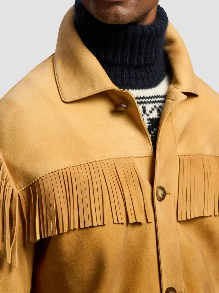 Ralph Lauren Purple Label Men's Carson Fringe Suede Jacket | Thumbnail 5 Ralph Lauren Purple Label Men's Carson Fringe Suede Jacket | Thumbnail 5