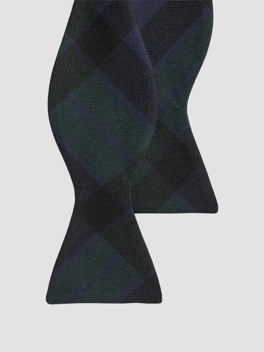 Ralph Lauren Purple Label Men's Plaid-Print Cashmere-Silk Bow Tie | Thumbnail 5