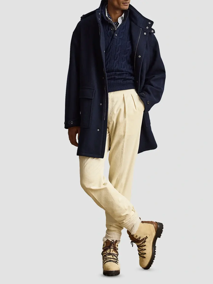 Ralph Lauren Purple Label Men's Cable-Knit Cashmere Sweater | Thumbnail 2