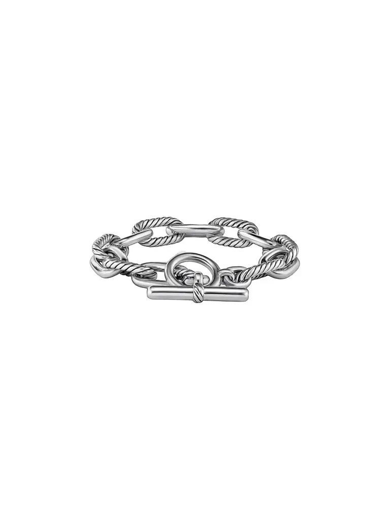 David Yurman Women's 11mm DY Madison Toggle Chain Bracelet in Silver - Silver