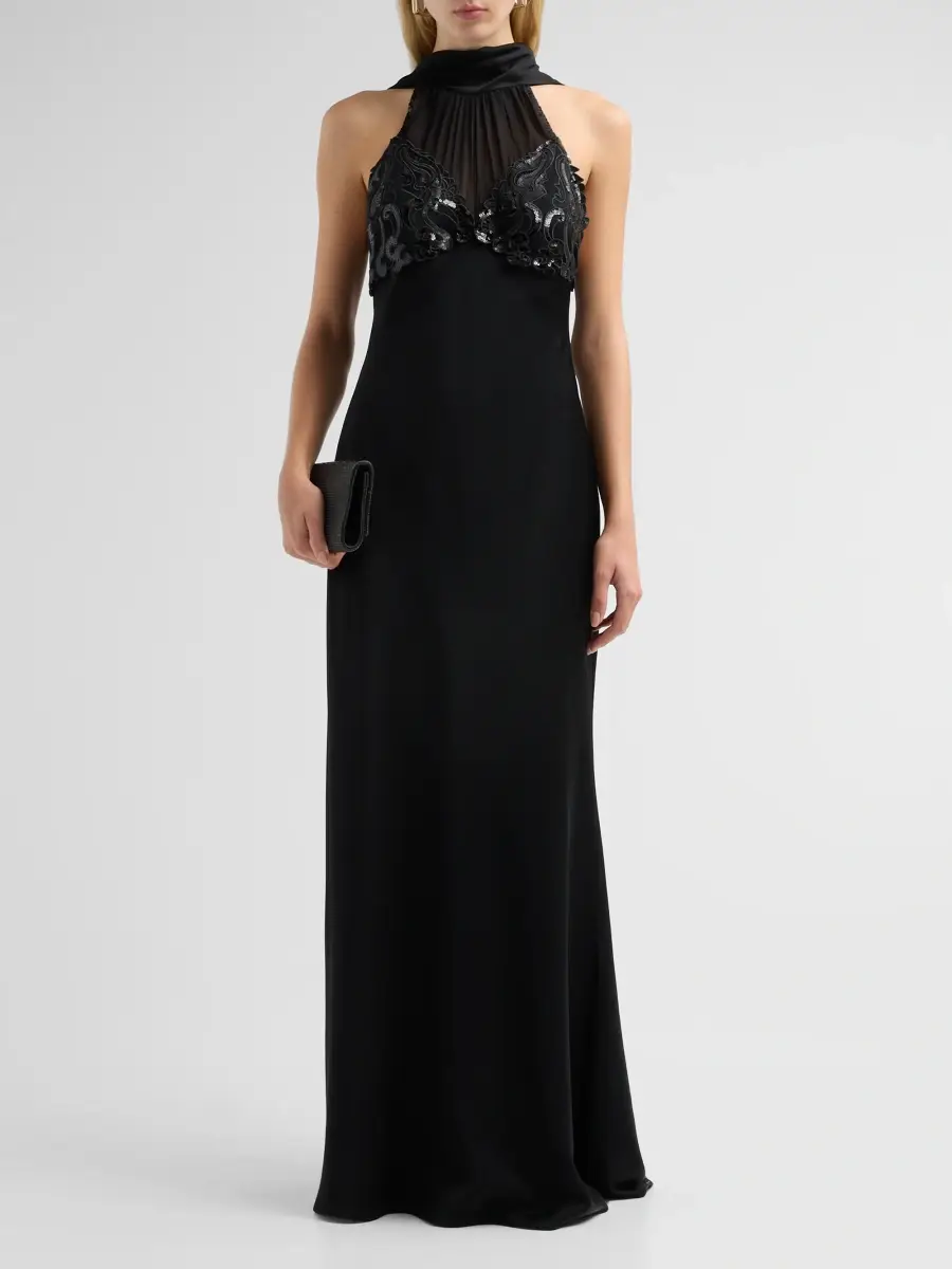 Ungaro Women's Evie Sequined Halterneck Gown | Thumbnail 2
