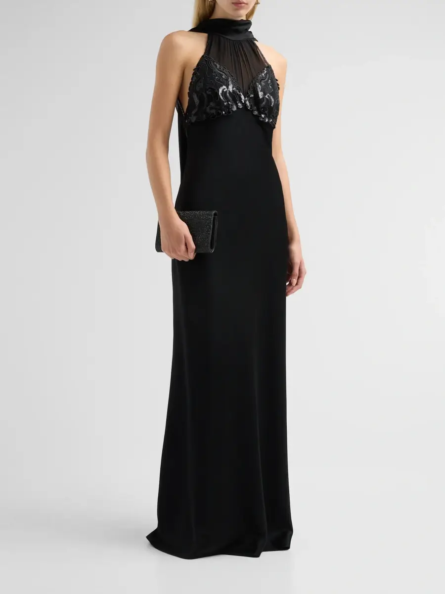 Ungaro Women's Evie Sequined Halterneck Gown | Thumbnail 4