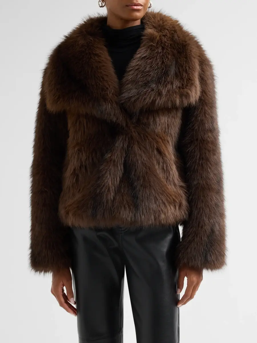 Kobi Halperin Women's Kiera Faux-Fur Short Coat | Thumbnail 4