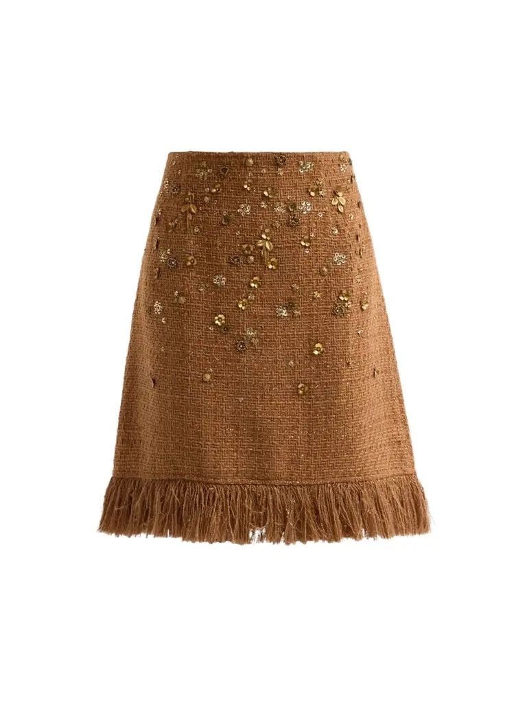 Kobi Halperin Women's Marisa Embellished Tweed Knee-Length Skirt
