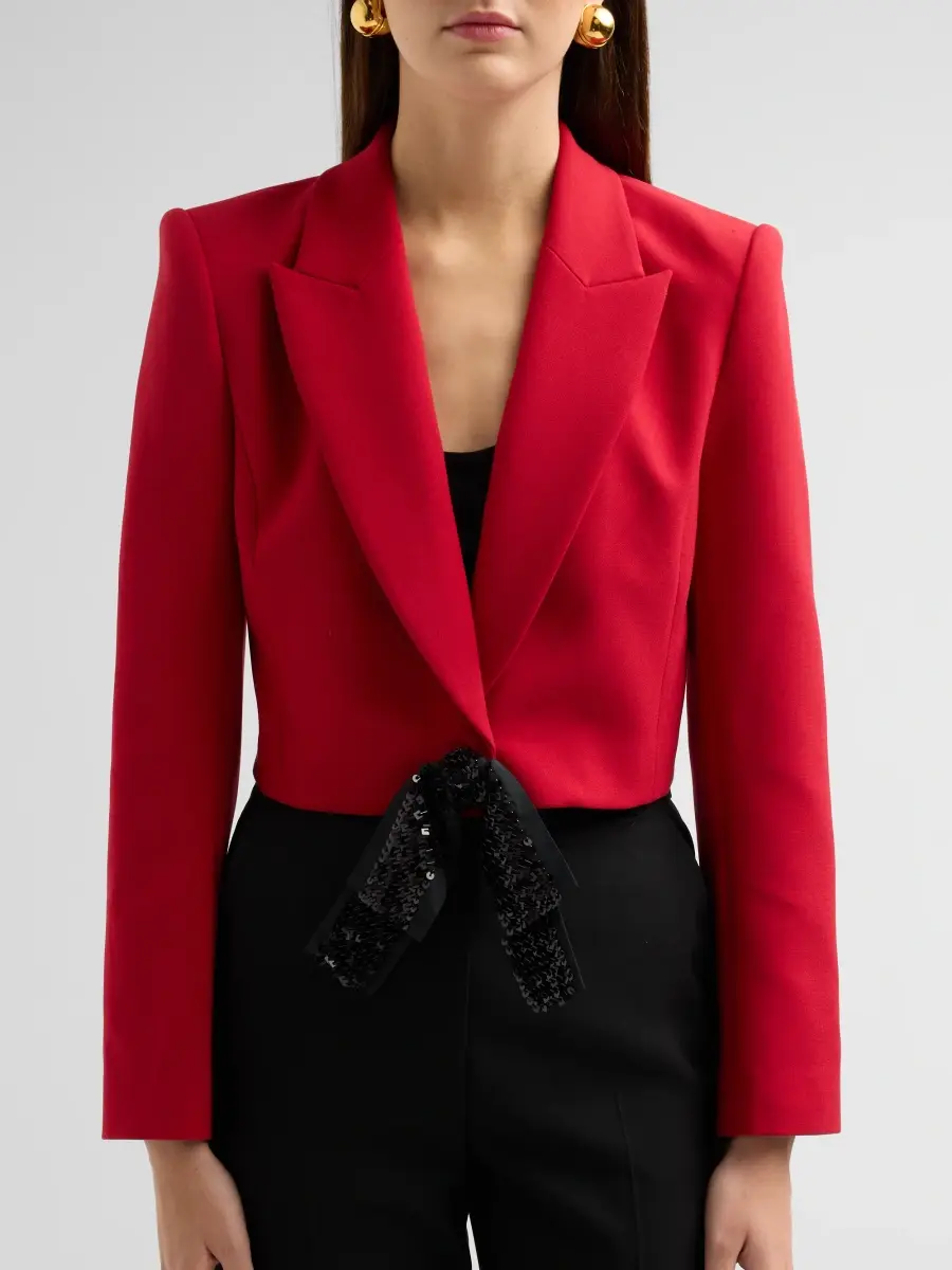 Ungaro Women's Bria Satin Crop Jacket | Thumbnail 5 Ungaro Women's Bria Satin Crop Jacket | Thumbnail 5