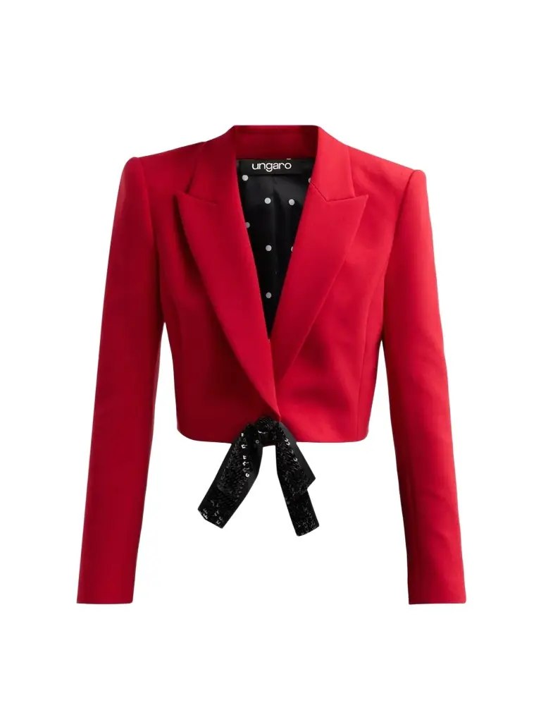 Ungaro Women's Bria Satin Crop Jacket
