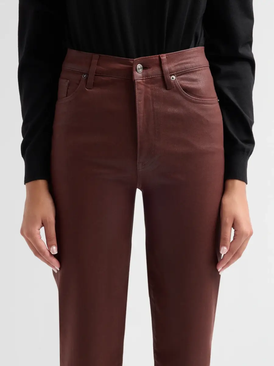 Frame Women's Le Sleek Coated Straight-Leg Crop Jeans | Thumbnail 5 Frame Women's Le Sleek Coated Straight-Leg Crop Jeans | Thumbnail 5