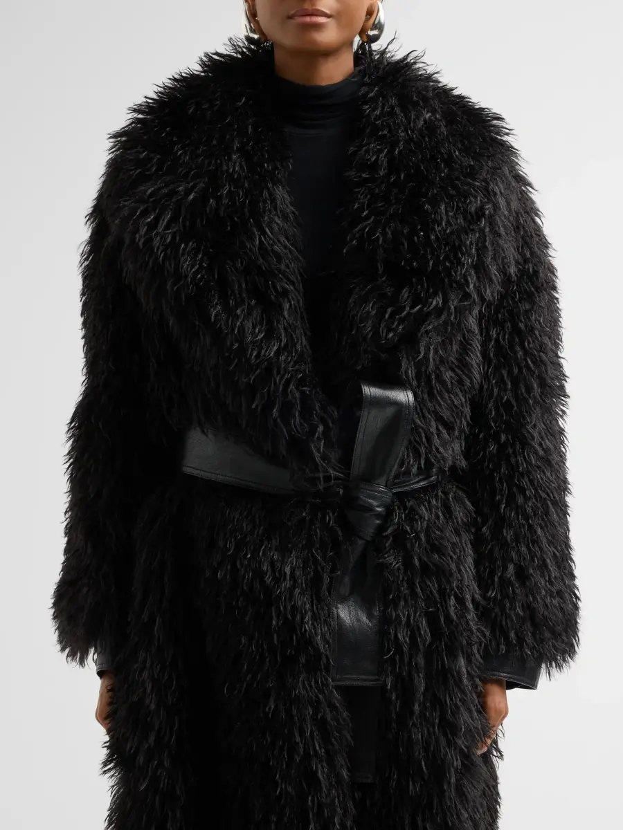 Kobi Halperin Women's Kallie Faux-Fur Belted Coat | Thumbnail 5