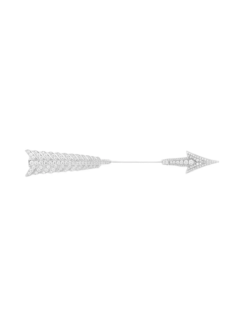 Boucheron Women's Flèche 18K White Gold & 1.68 TCW Diamond Brooch