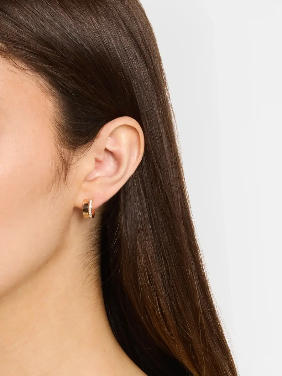 Repossi Women's Berbere 18K Rose Gold & 0.10 TCW Diamond Two-Row Single Earring | Thumbnail 2 Repossi Women's Berbere 18K Rose Gold & 0.10 TCW Diamond Two-Row Single Earring | Thumbnail 2