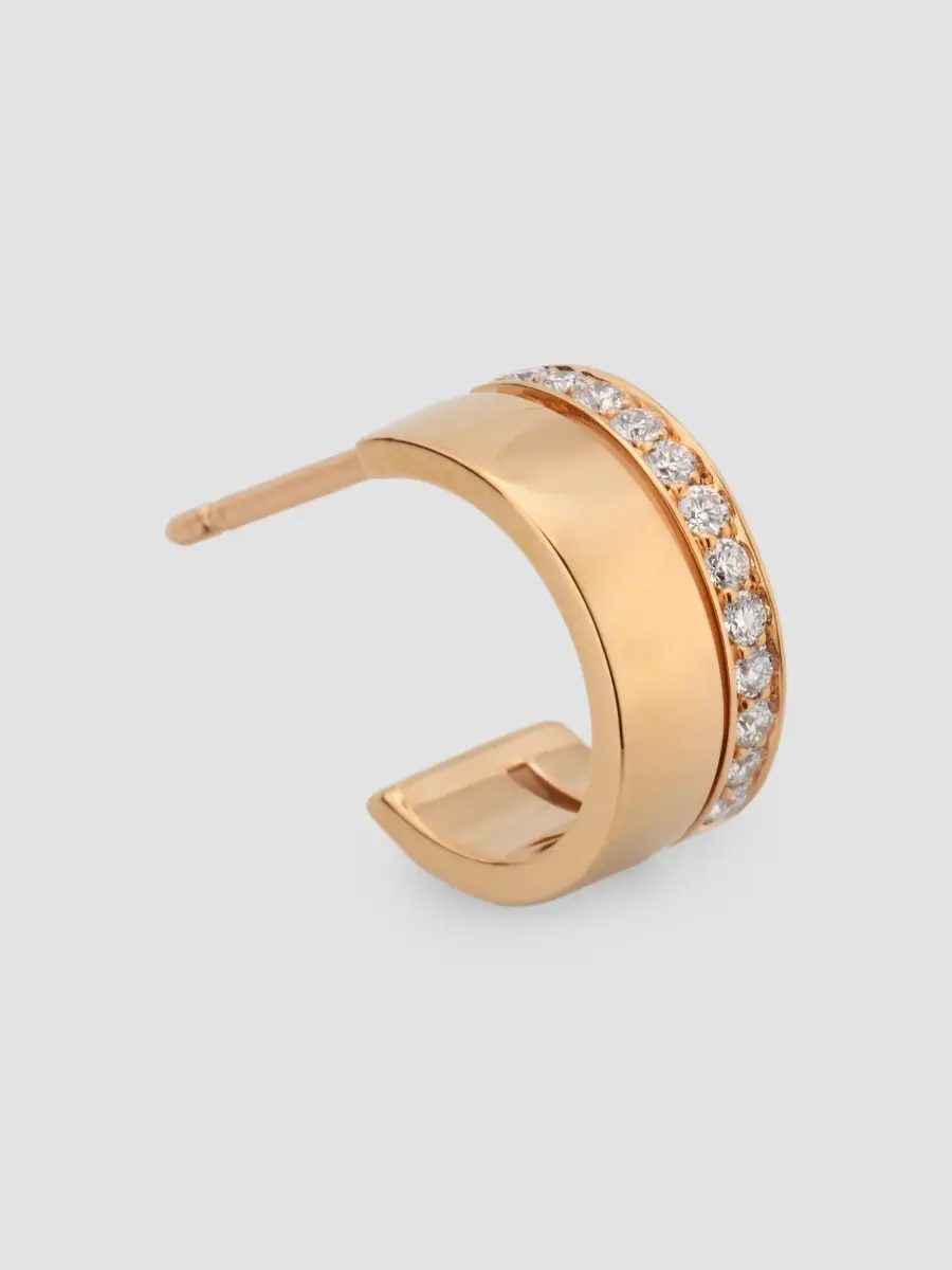 Repossi Women's Berbere 18K Rose Gold & 0.10 TCW Diamond Two-Row Single Earring | Thumbnail 3 Repossi Women's Berbere 18K Rose Gold & 0.10 TCW Diamond Two-Row Single Earring | Thumbnail 3