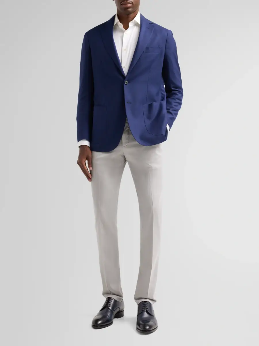 Sartorio Napoli Men's Flat-Front Chino Pants | Thumbnail 2 Sartorio Napoli Men's Flat-Front Chino Pants | Thumbnail 2