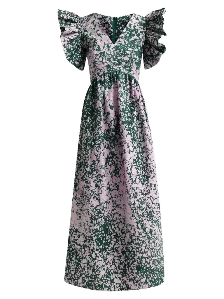 Busayo Women's Bisi Cotton Flutter-Sleeve Maxi Dress