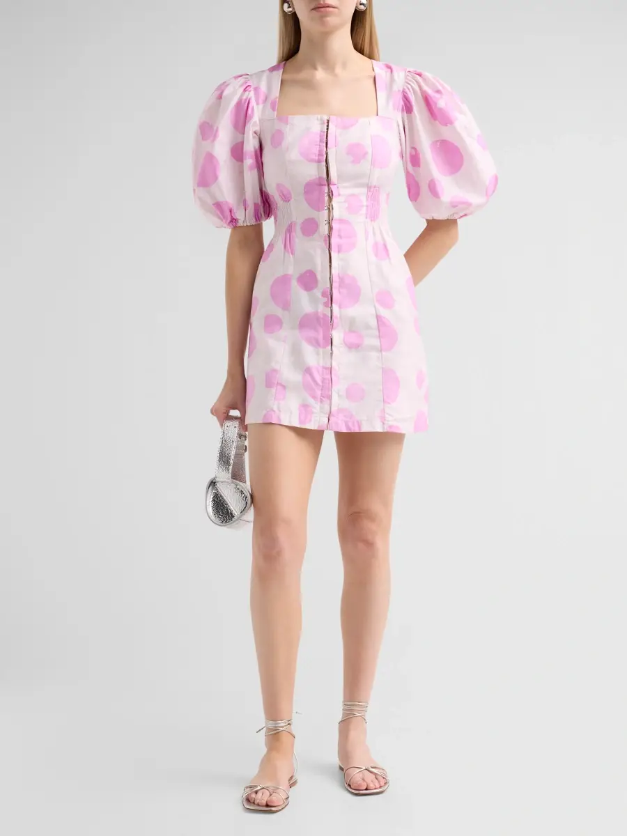 Busayo Women's Ayinke Polka Dot Mini Dress | Thumbnail 2 Busayo Women's Ayinke Polka Dot Mini Dress | Thumbnail 2