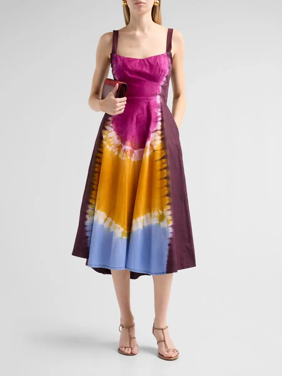 Busayo Women's Omolade Tie-Dye Midi Dress | Thumbnail 2 Busayo Women's Omolade Tie-Dye Midi Dress | Thumbnail 2