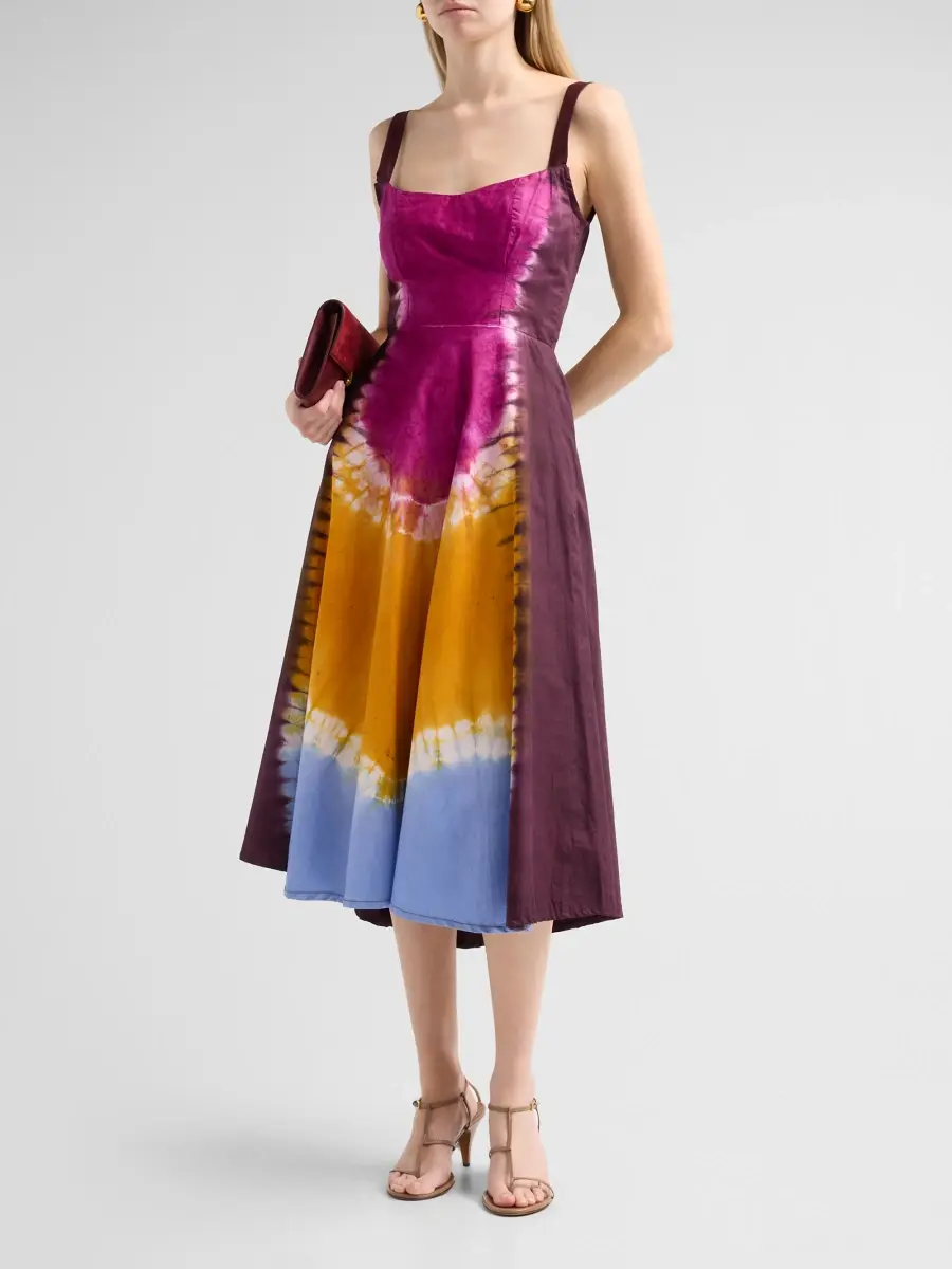 Busayo Women's Omolade Tie-Dye Midi Dress | Thumbnail 4 Busayo Women's Omolade Tie-Dye Midi Dress | Thumbnail 4