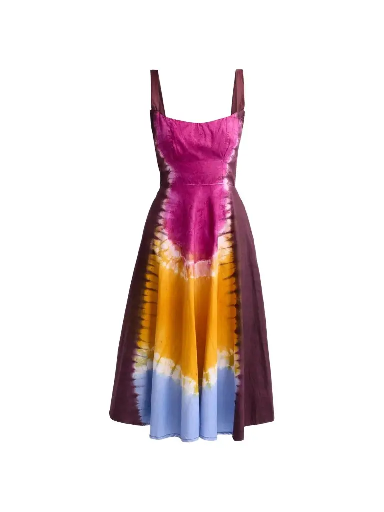 Busayo Women's Omolade Tie-Dye Midi Dress