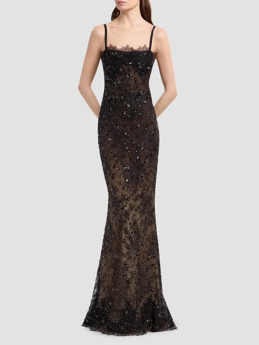Elie Saab Women's Sequined Embroidered Lace Mermaid Gown | Thumbnail 2