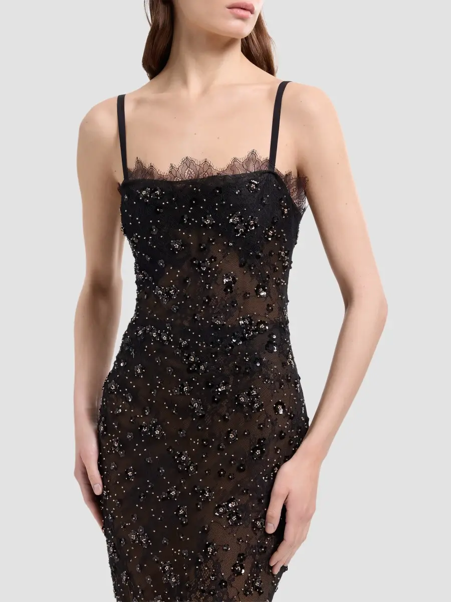 Elie Saab Women's Sequined Embroidered Lace Mermaid Gown | Thumbnail 4