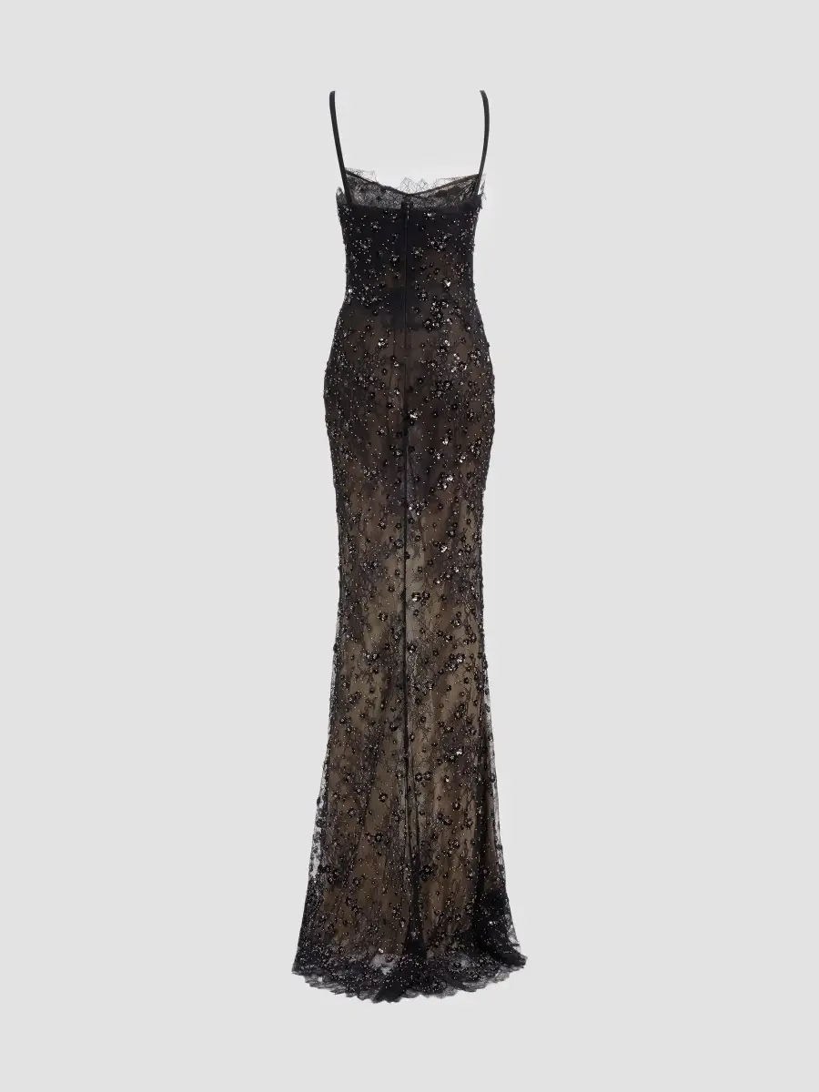 Elie Saab Women's Sequined Embroidered Lace Mermaid Gown | Thumbnail 5