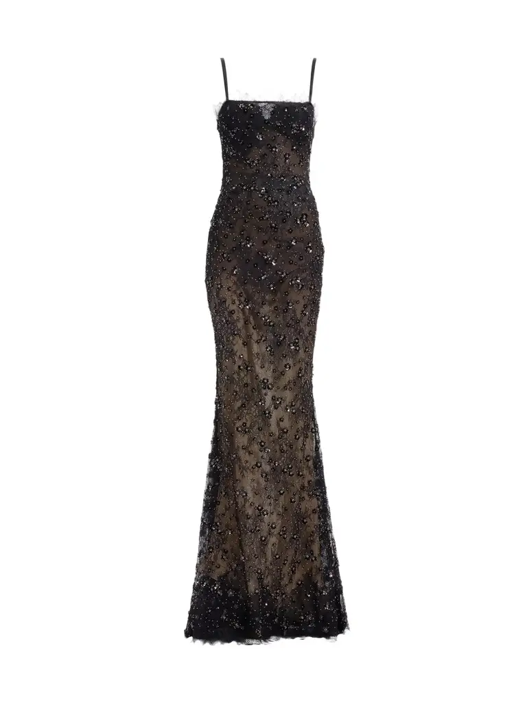 Elie Saab Women's Sequined Embroidered Lace Mermaid Gown