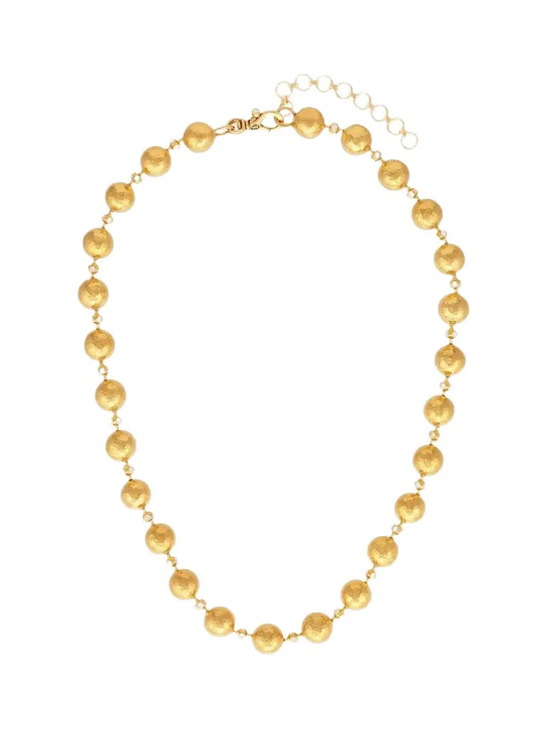 GURHAN Women's Spell Hammered Yellow Gold & 2.432 TCW Diamond Beaded Necklace