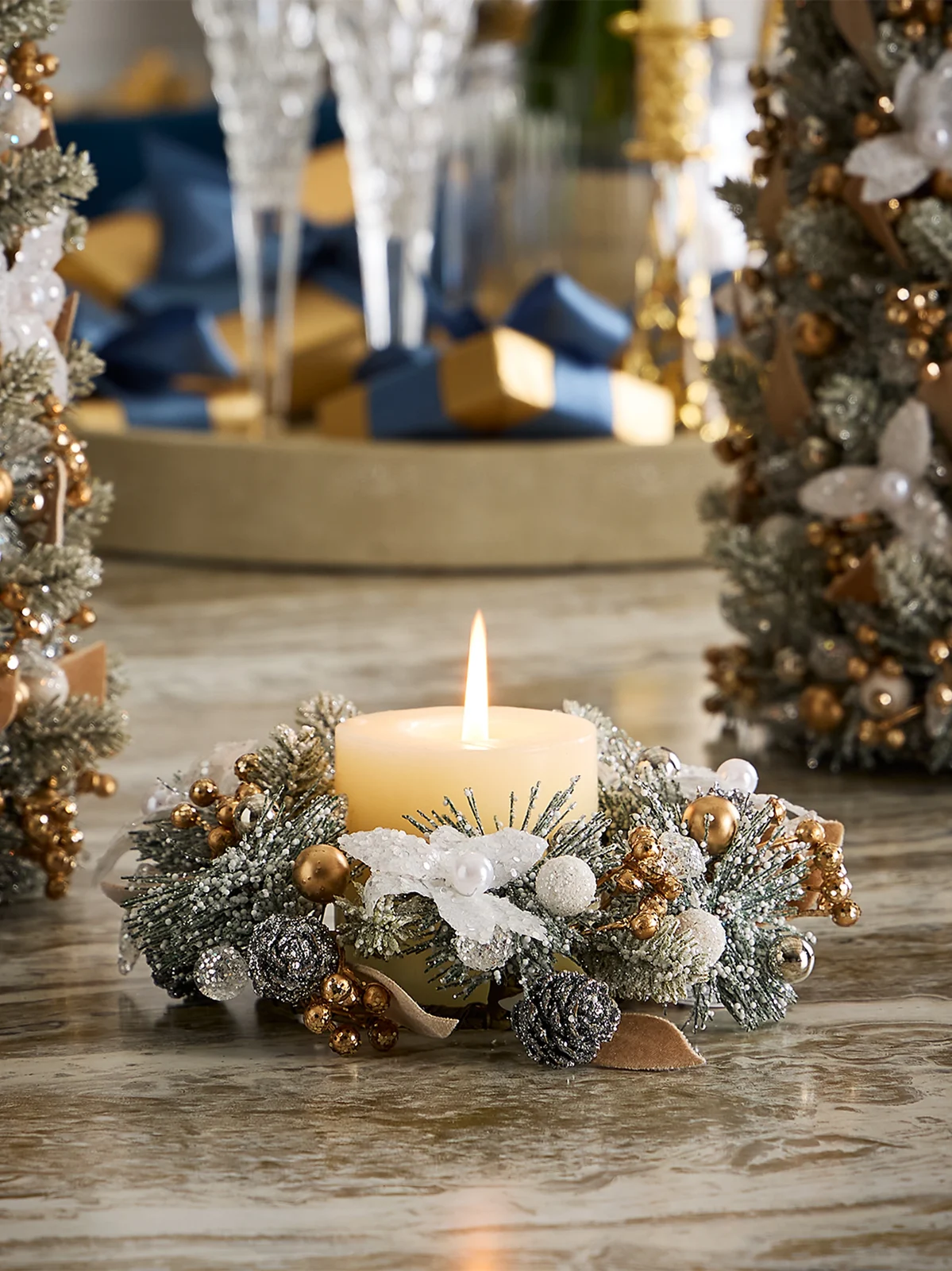 Salzburg Creations Winter Wonderland Candle Wreath