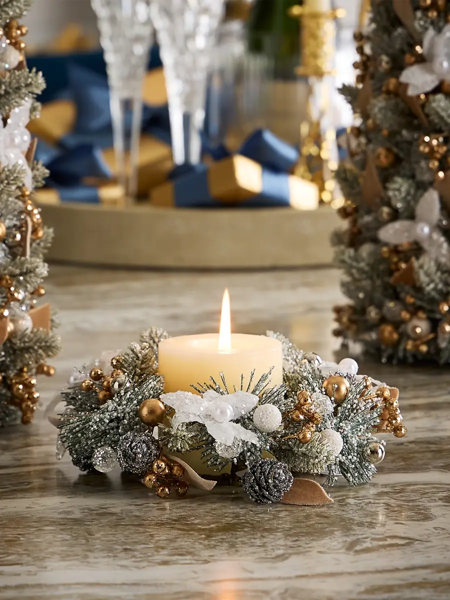 Salzburg Creations Winter Wonderland Candle Wreath