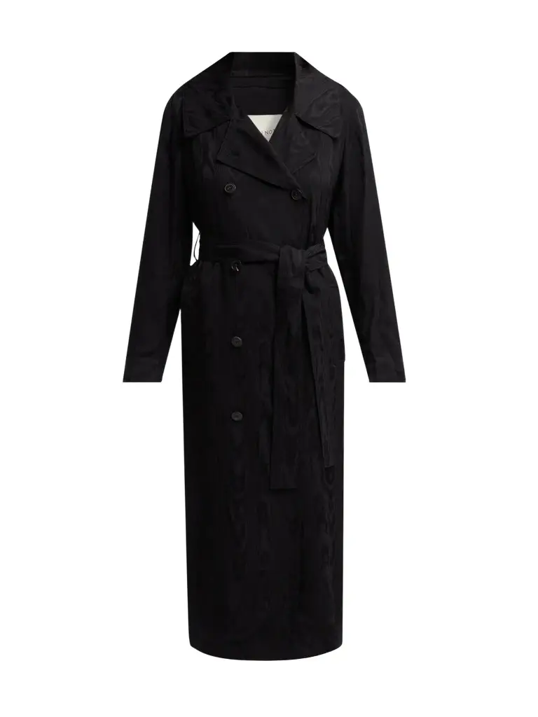 Dries Van Noten Women's Rolana Moiré Trench Coat