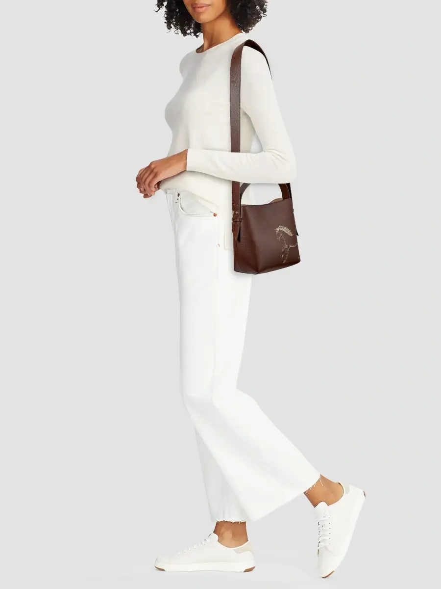 GiGi New York Women's Melissa Bamber X : The Equestrian Edition Graceful Horse Selena Leather Bucket Bag | Thumbnail 2 GiGi New York Women's Melissa Bamber X : The Equestrian Edition Graceful Horse Selena Leather Bucket Bag | Thumbnail 2